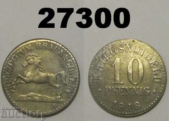 Braunschweig 10 pfennig 1918 Γερμανία