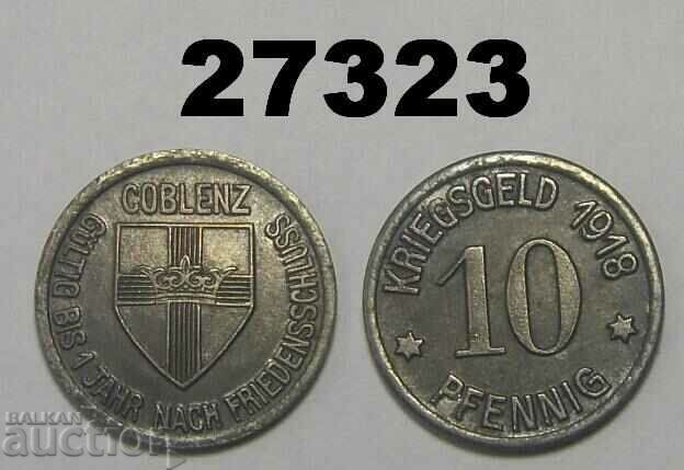 Coblenz 10 pfennig 1918 Germany