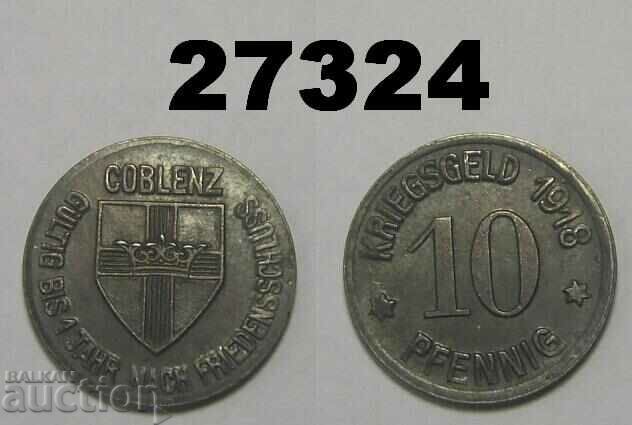 Coblenz 10 pfennig 1918 Germany