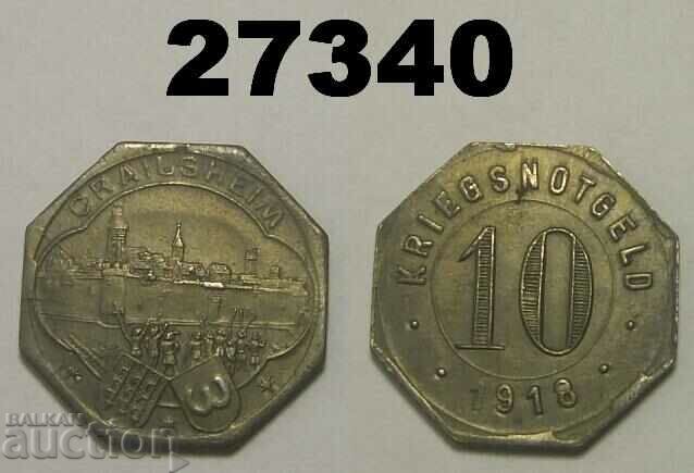 Crailsheim 10 pfennig 1918 Germany