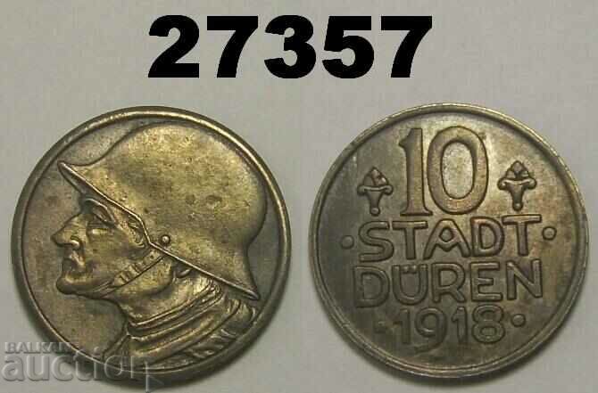 Düren 10 pfennig 1918 Γερμανία