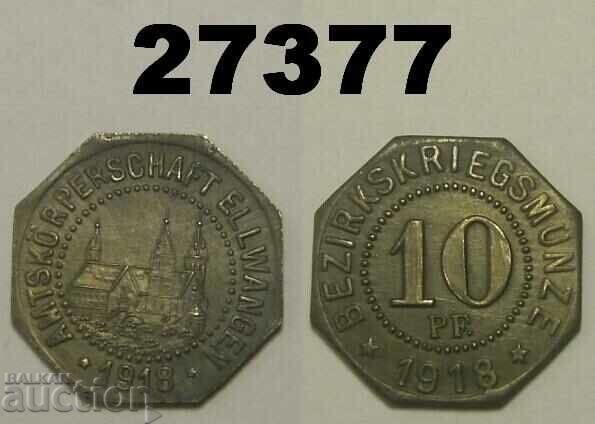 Ellwangen 10 pfennig 1918