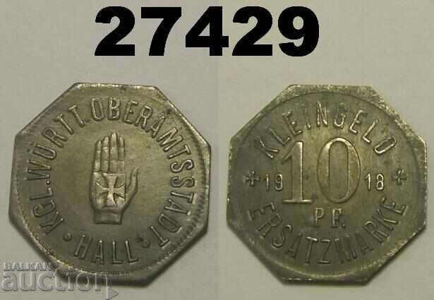Sala 10 pfennig 1918 Germania