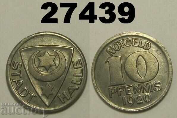 Halle 10 pfennig 1920 Γερμανία