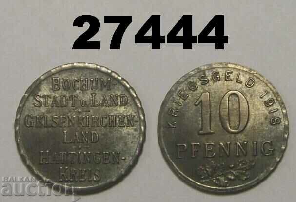 Bochum 10 pfennig 1918 Germania