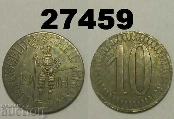 Heilbronn 10 pfennig 1918 Γερμανία