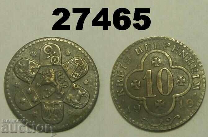 Heppenheim 10 pfennig 1918 Γερμανία