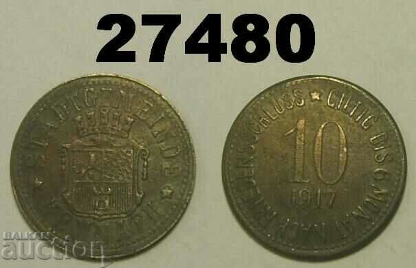 Kemnath 10 pfennig 1917 Germania