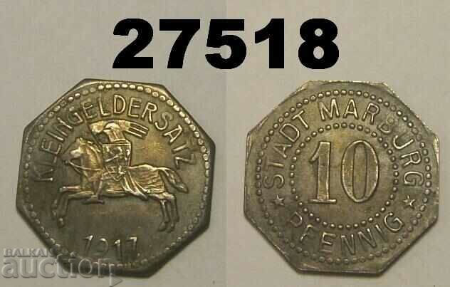 Marburg 10 pfennig 1917 Германия