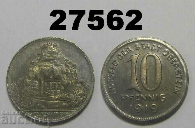 Oberstein 10 pfennig 1919 Γερμανία