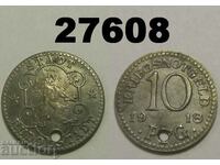 Rudolstadt 10 pfennig 1918 Германия