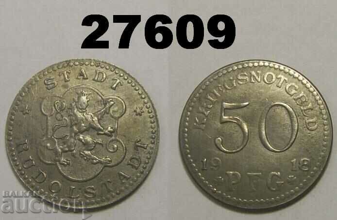 Rudolstadt 50 pfennig 1918 Germany