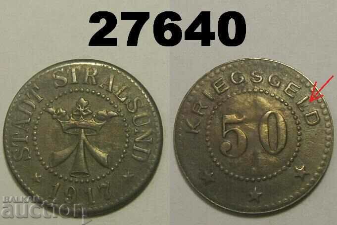 RR! Stralsund 50 pfennig 1917 Germany