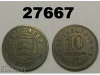 Tuttlingen 10 pfennig 1917 Германия