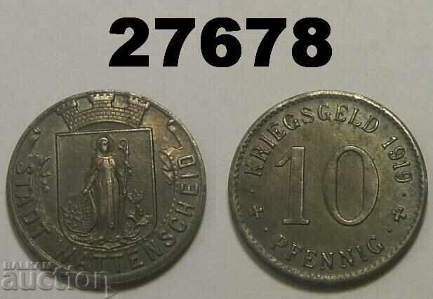 Wattenscheid 10 pfennig 1919 Γερμανία