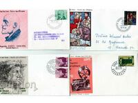 Elveția 4 bucăți FDC 1969-70