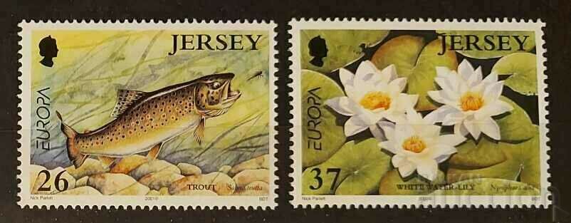 Jersey 2001 Europe CEPT Fauna/Flora/Flowers MNH
