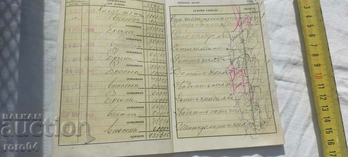 Licitație BANCA COMERCIALĂ BULGARĂ - YAMBOL - 1940