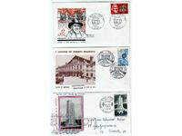 France 3 pieces FDC 1967-69