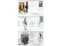France 3 pieces FDC 1967