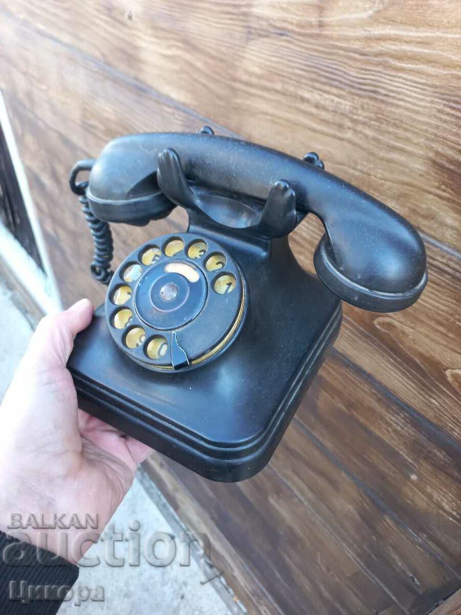 OLD BAKELITE PHONE WITH WASHER KINGDOM OF BULGARIA