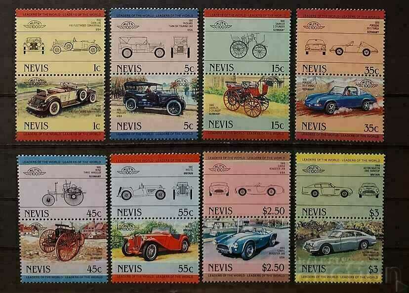 Невис 1984 Стари автомобили Първа серия MNH