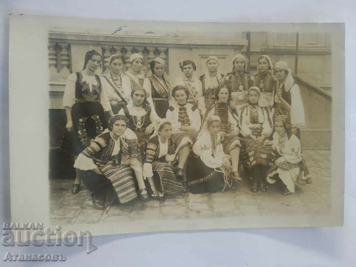 Стара снимка народна носия пафти Македония