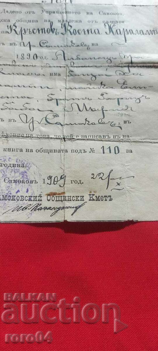 TESTIMONY - 1909 - 6 TESTIMONY - 1909 - 6