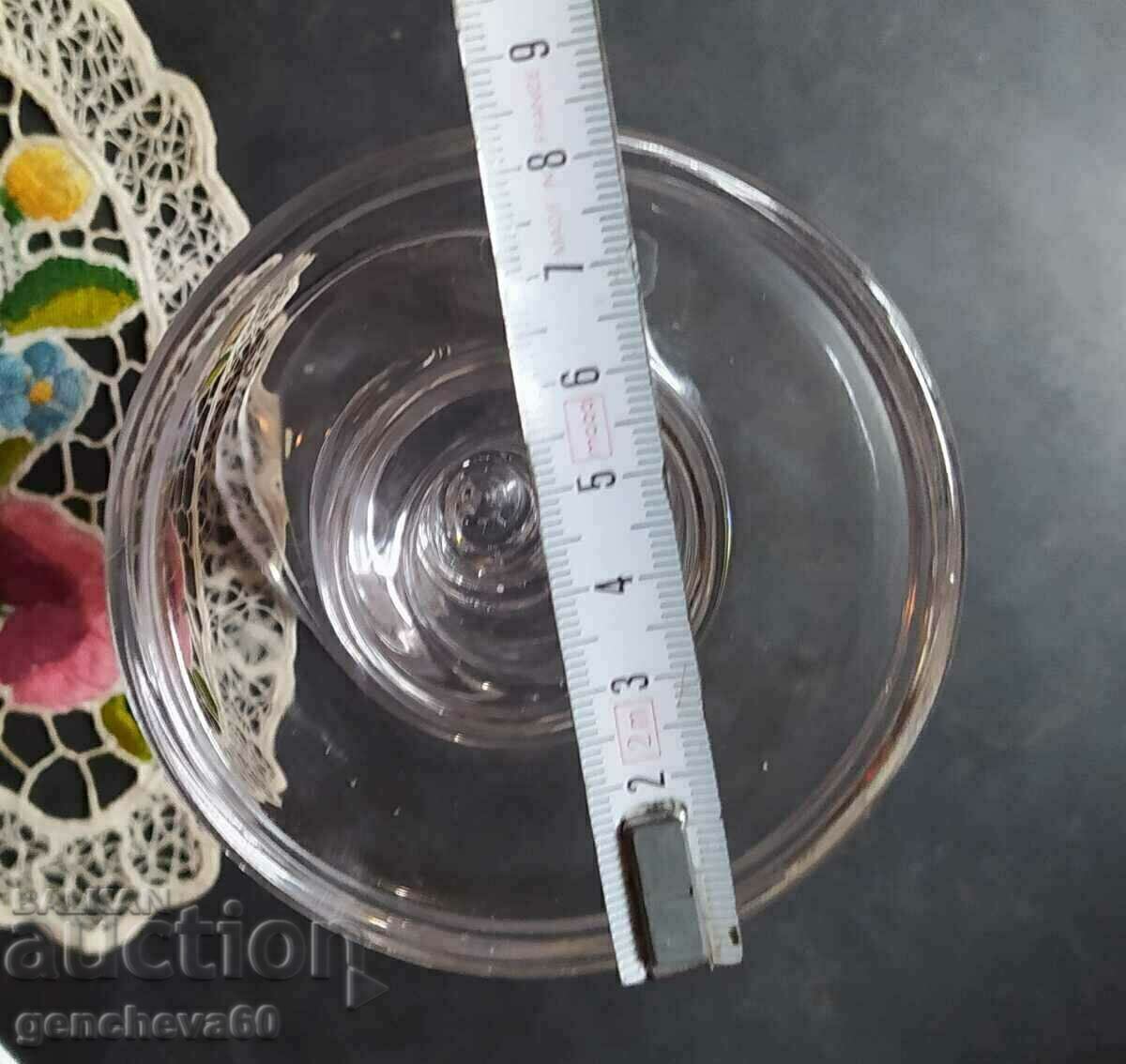 A beautiful glass candle holder for a romantic dinner with price 8.00 BGN | € 4.09