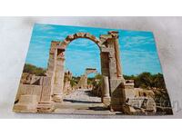 Пощенска картичка Leptis Magna Antiquities 1986