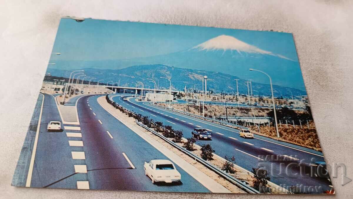 P K Mt.Fuji and expressway between Tokyo and Nagoya