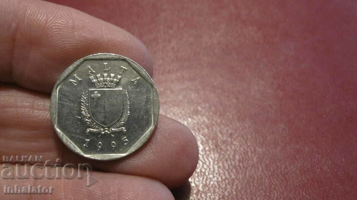 1995 year 5 cents Malta