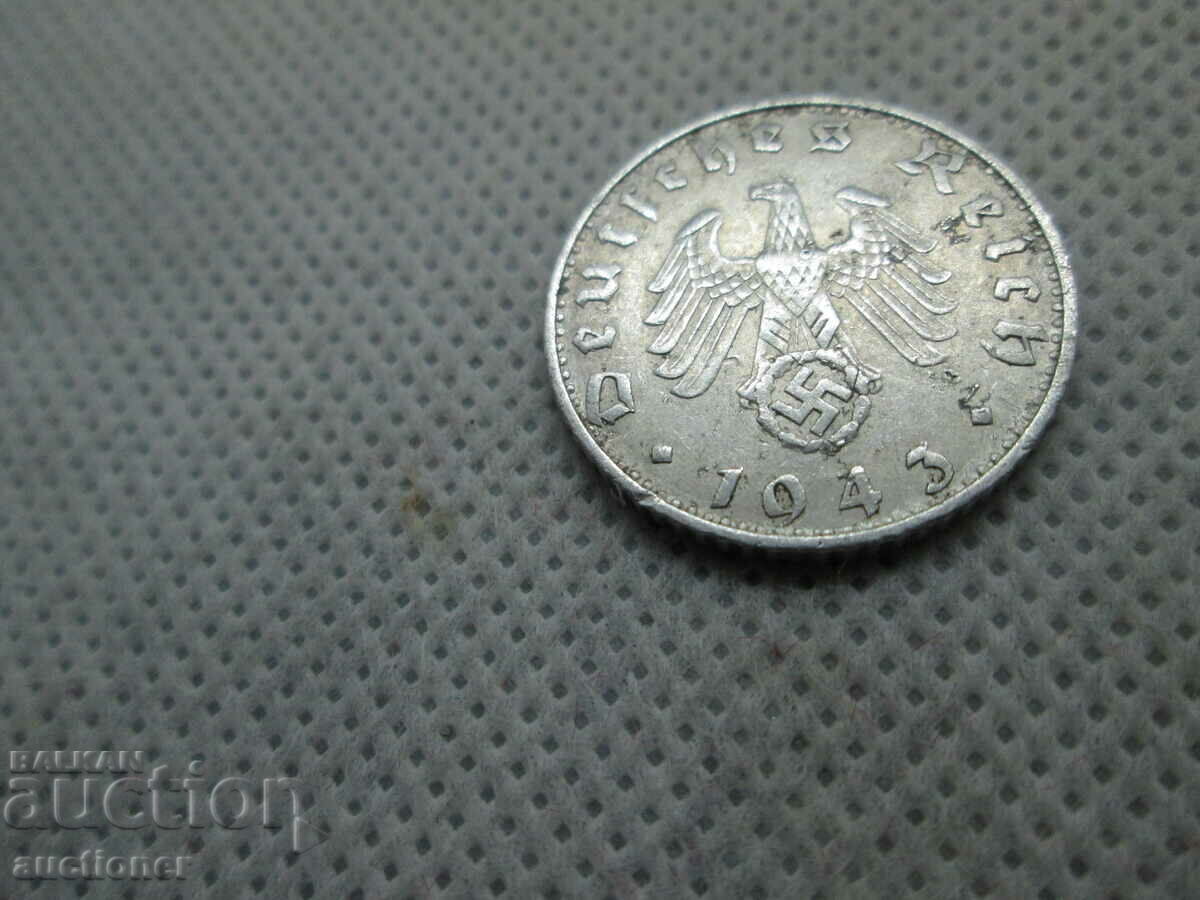 Auction 50 REICHSPFENING 1943 B THIRD REICH Auction 50 REICHSPFENING 1943 B THIRD REICH