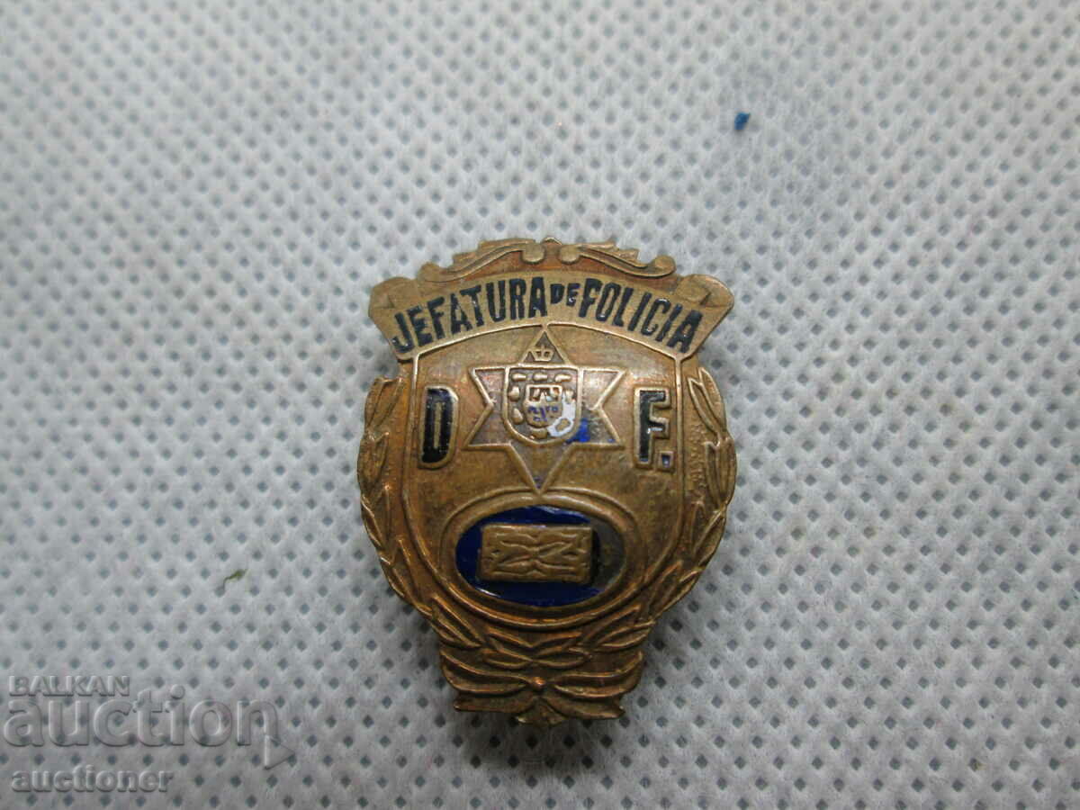 Auction OLD BADGE POLICE DE MEXICO-DE BADGE Auction OLD BADGE POLICE DE MEXICO-DE BADGE
