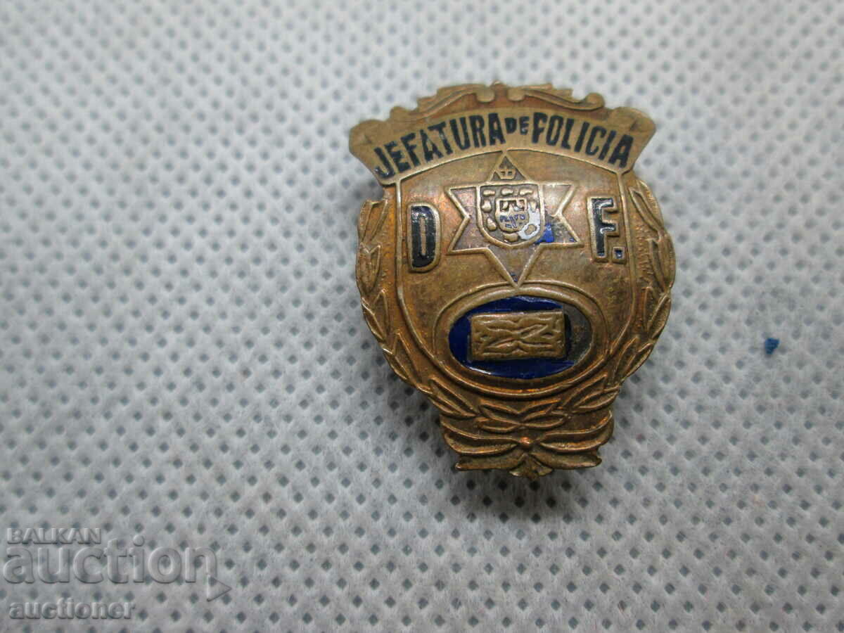 OLD BADGE POLICE DE MEXICO-DE BADGE - 5 OLD BADGE POLICE DE MEXICO-DE BADGE - 5