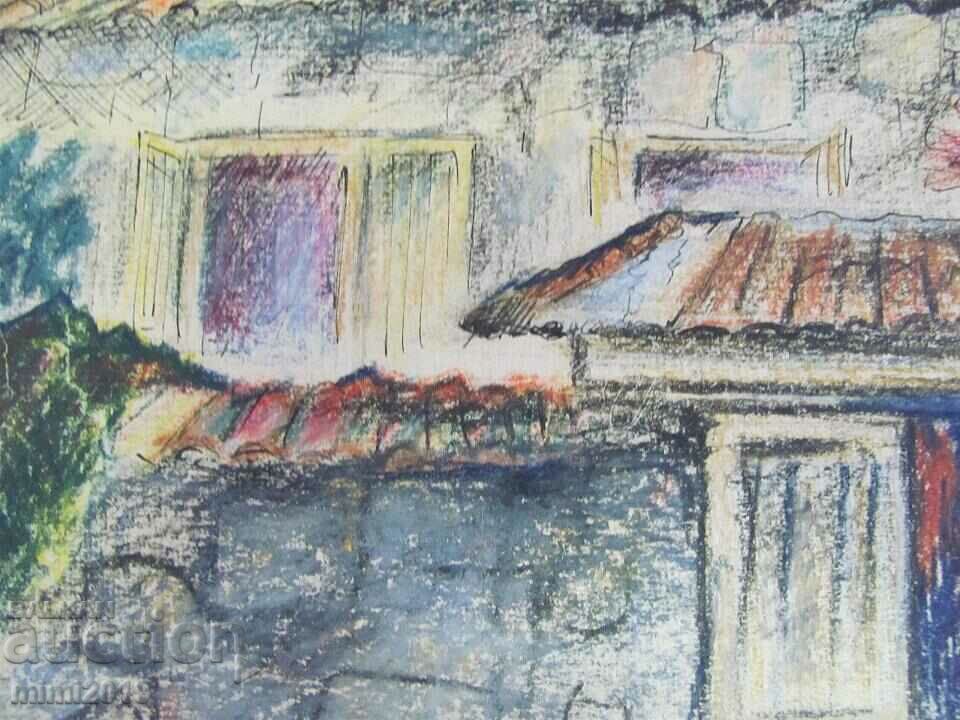 Delivery of Painting, Pastel Delivery of Painting, Pastel