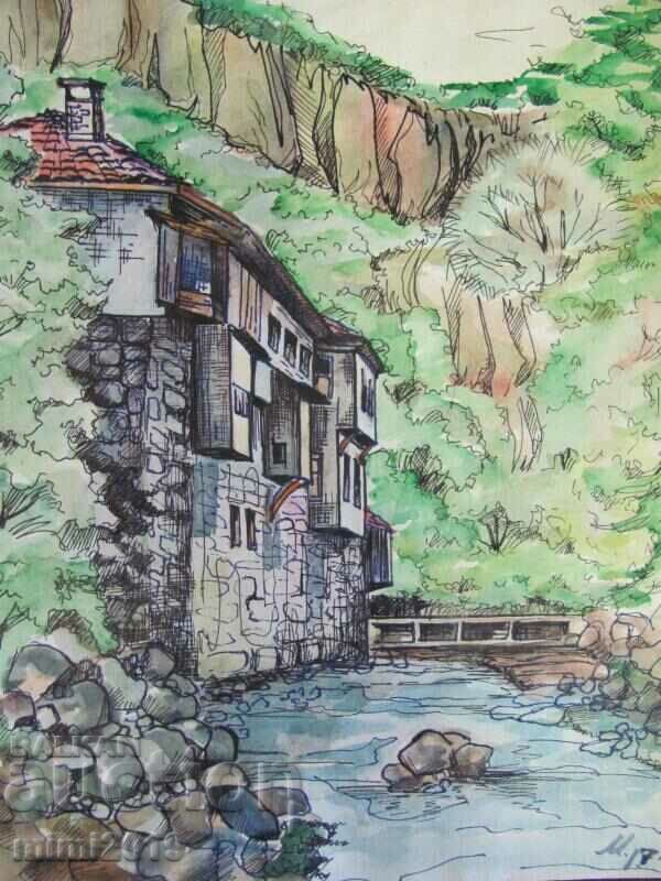 1974 Painting Watercolor Signed with price 35.00 BGN | € 17.90 1974 Painting Watercolor Signed with price 35.00 BGN | € 17.90