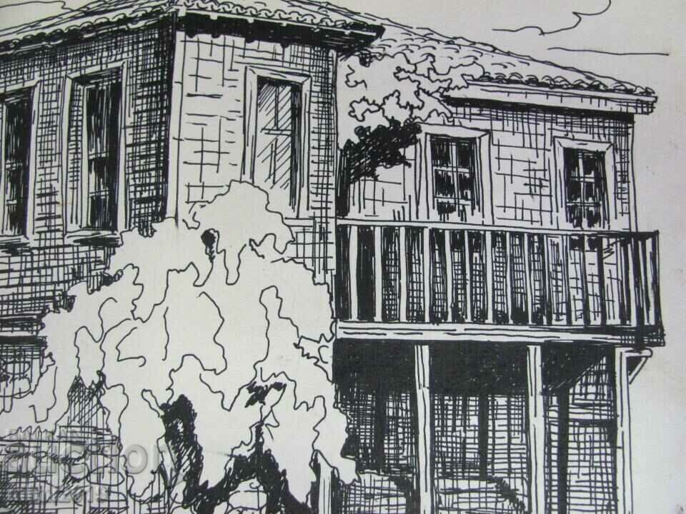 Delivery of 1980 Original Painting Graphics-Nessebar Delivery of 1980 Original Painting Graphics-Nessebar