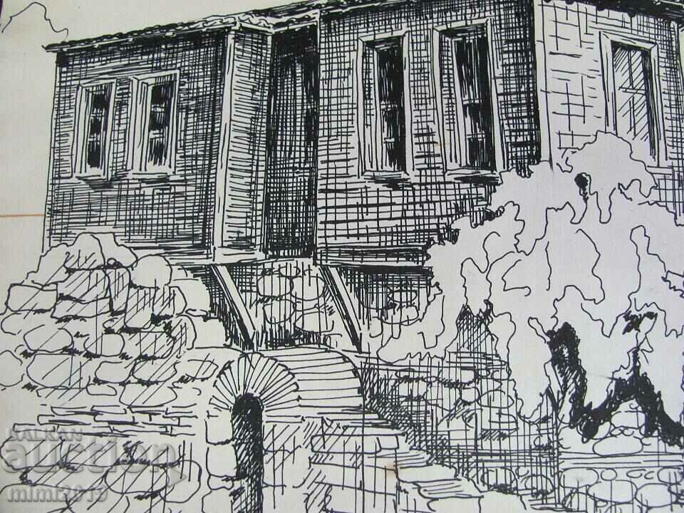 1980 Original Painting Graphics-Nessebar - 5 1980 Original Painting Graphics-Nessebar - 5