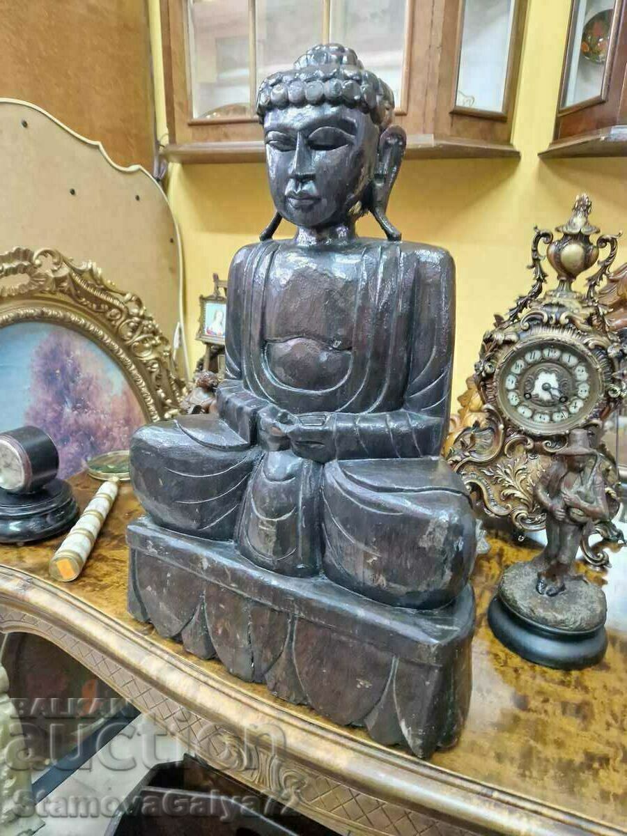 Delivery of Magnificent large antique wooden figure statuette