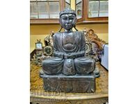 Magnificent large antique wooden figure statuette