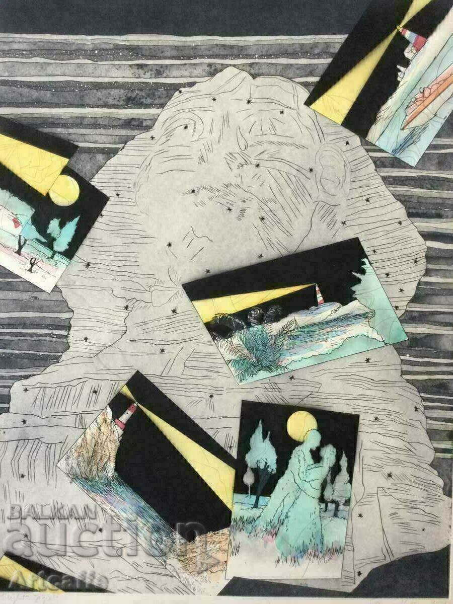 Susan Hall aquatint etching - 6