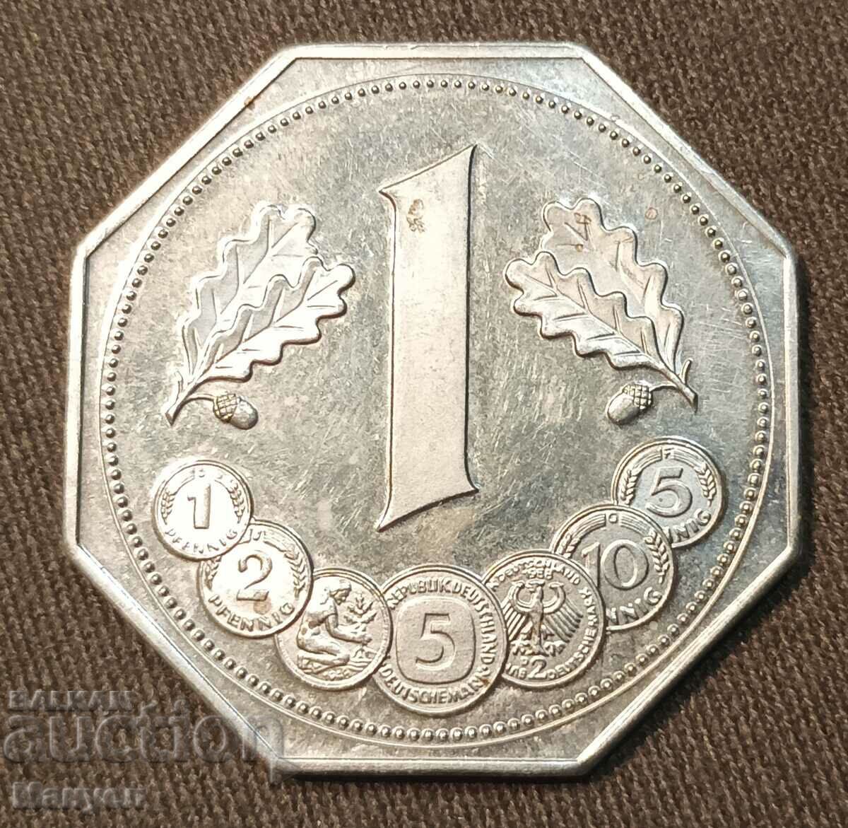 Germany coin, token.