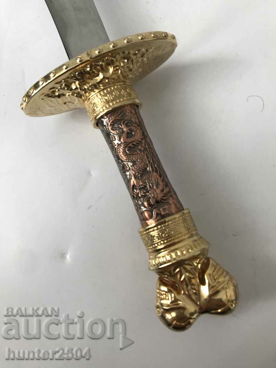 Letter knife - gold-plated handle, 27 cm with price 39.95 BGN | € 20.43 Letter knife - gold-plated handle, 27 cm with price 39.95 BGN | € 20.43