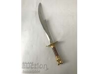 Cuțit pentru scrisori - mâner placat cu aur, 27 cm