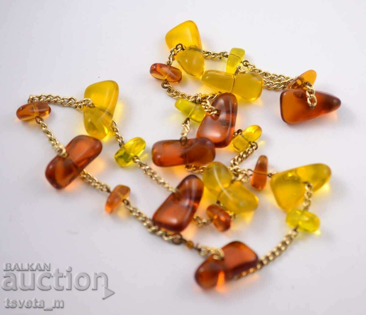 Gerdan, necklace with amber 69g. with price 45.00 BGN | € 23.01 Gerdan, necklace with amber 69g. with price 45.00 BGN | € 23.01