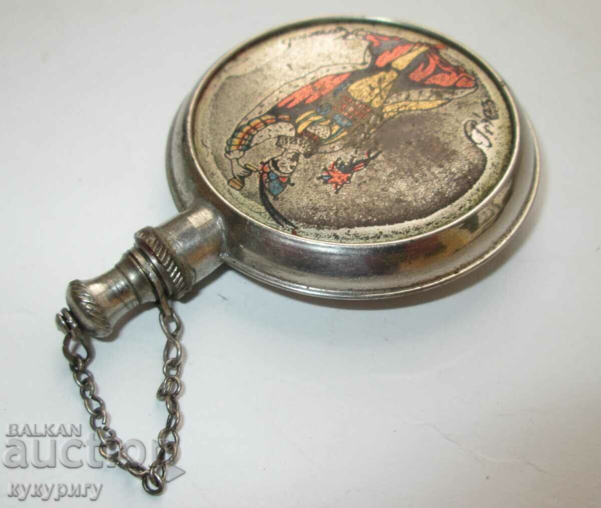 Auction Old portable German metal pot perfume bottle Auction Old portable German metal pot perfume bottle