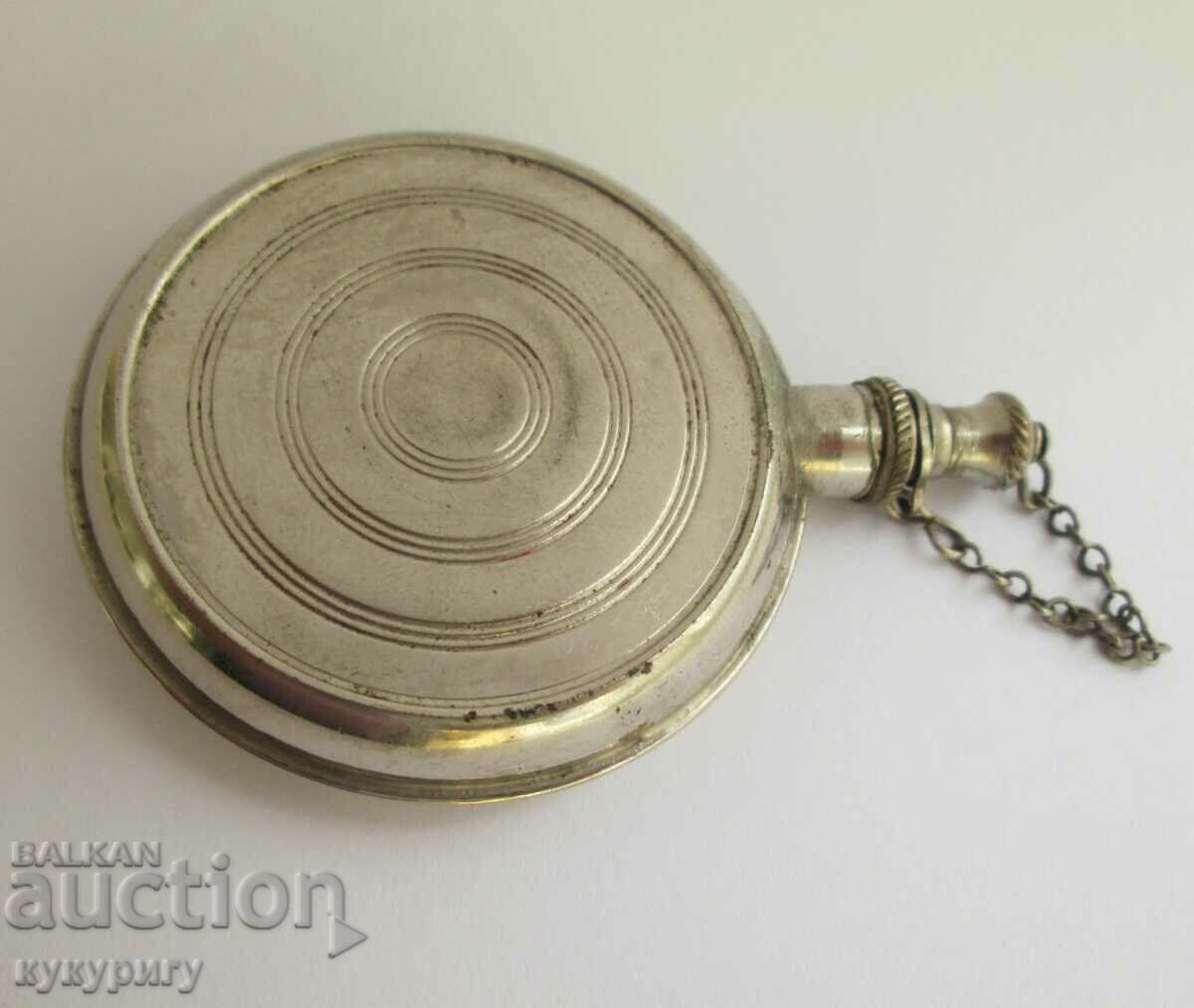 Old portable German metal pot perfume bottle - 5 Old portable German metal pot perfume bottle - 5