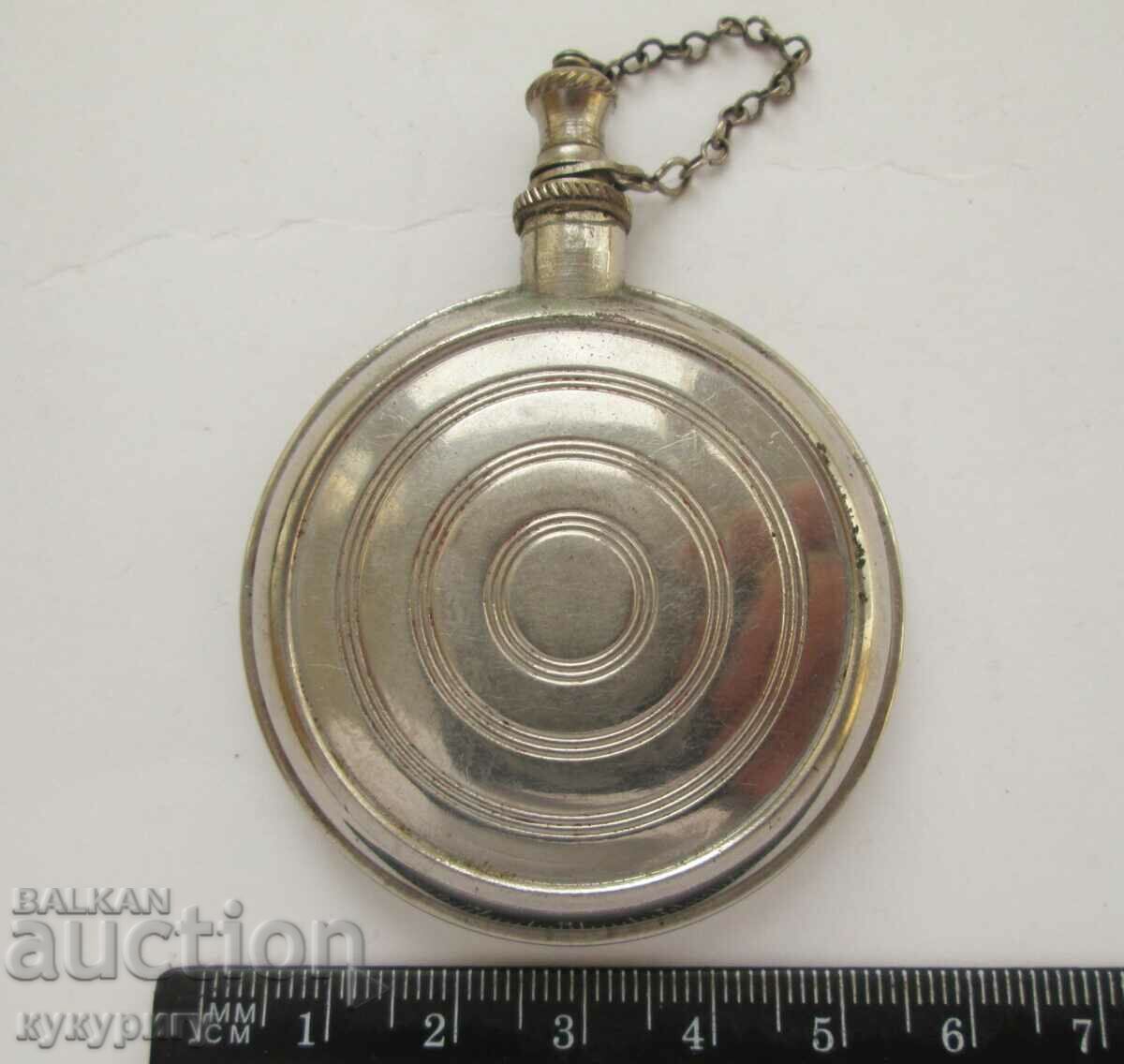 Old portable German metal pot perfume bottle - 6 Old portable German metal pot perfume bottle - 6