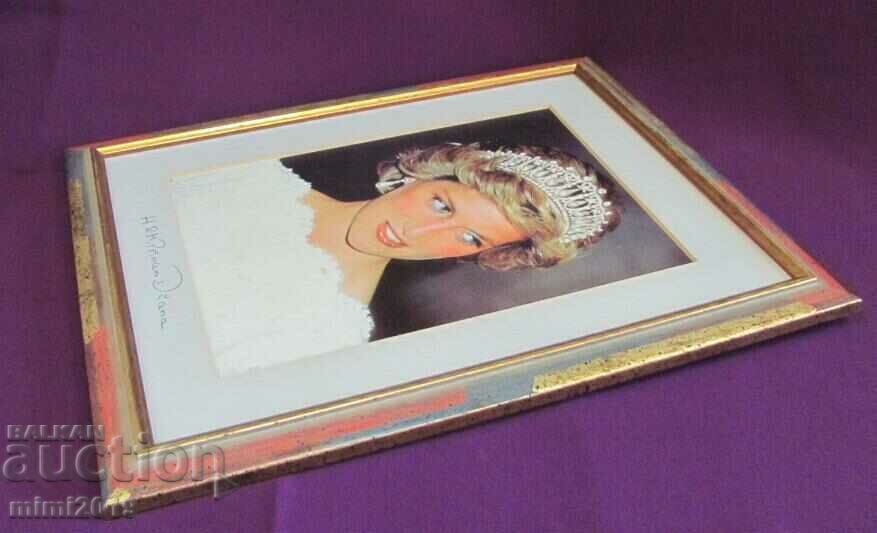 Delivery of Print - Portrait of Princess Diana